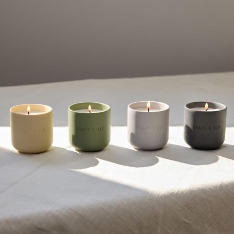 Neutral ceramic candles